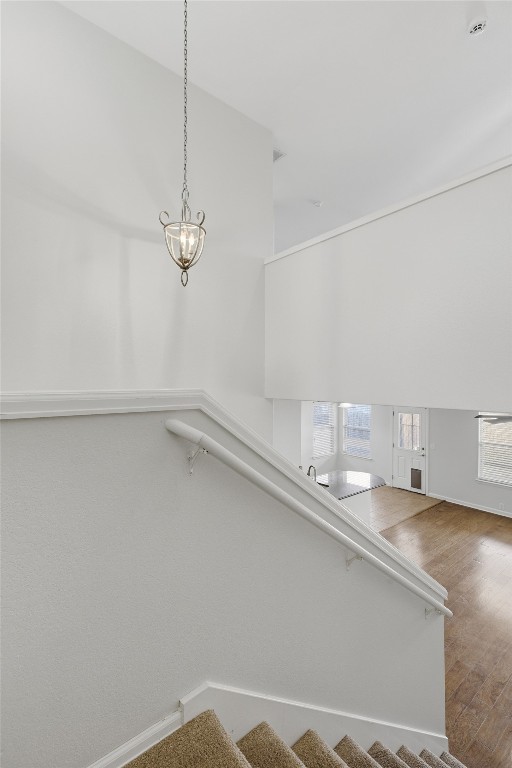 508 Lark Street Leander, TX 78641 - Photo 23 of 40 View from the stairway landing between floors. There is a half way for sound buffering but also allows conversations when needed.
