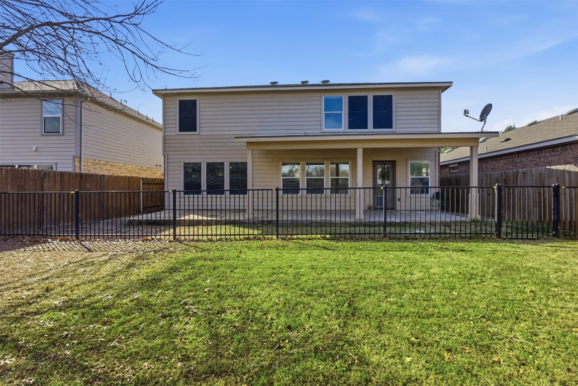 508 Lark Street Leander, TX 78641 - Photo 34 of 40 View of the back yard and rear of home. Lots of room here!