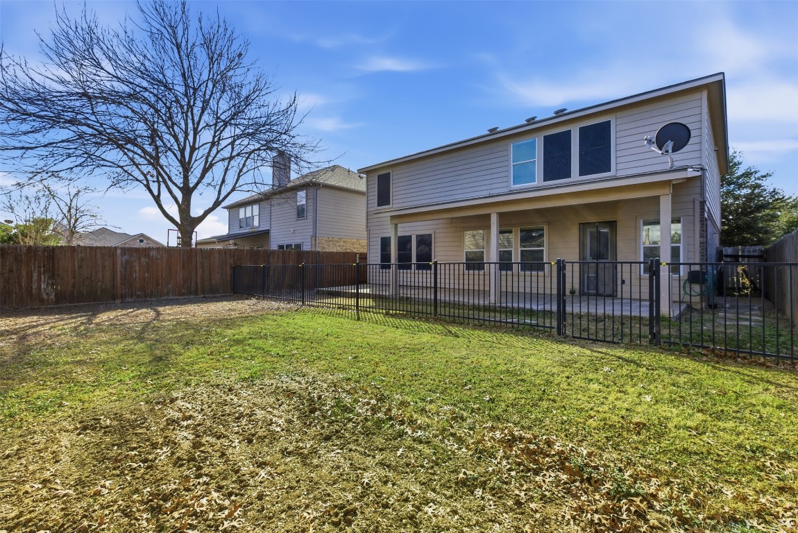 508 Lark Street Leander, TX 78641 - Photo 35 of 40 Another view of the back yard and rear of home.