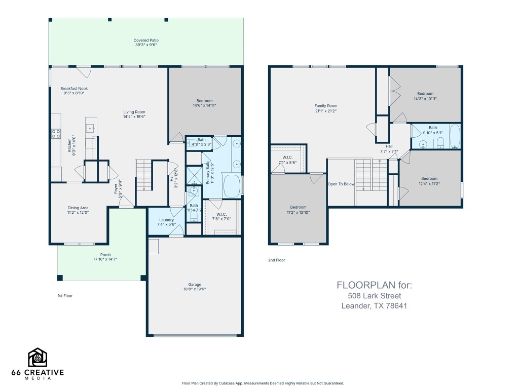 508 Lark Street Leander, TX 78641 - Photo 40 of 40 The floor plan offers flexibility and sizable bedrooms.