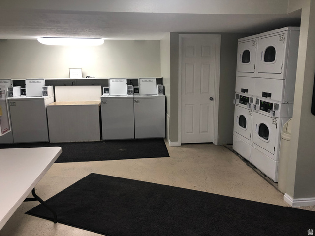 88 West 50 South, Unit B5 Centerville, UT 84014 - Photo 27 of 33 Community laundry with washer and clothes dryer and stacked washer and clothes dryer
