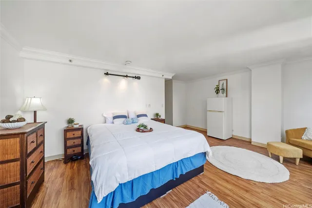 a view of a city with tall buildings