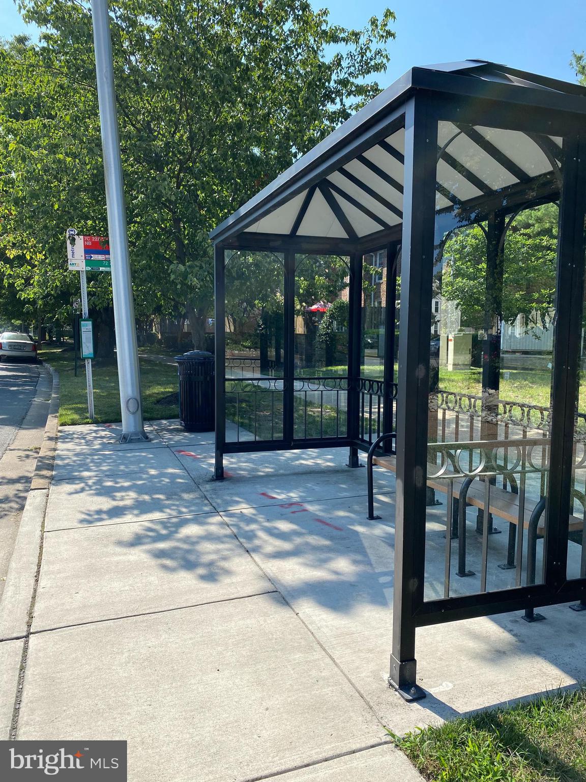 4527 28th Road South, Unit B Arlington, VA 22206 - Photo 31 of 33 Bus stop at community entrance