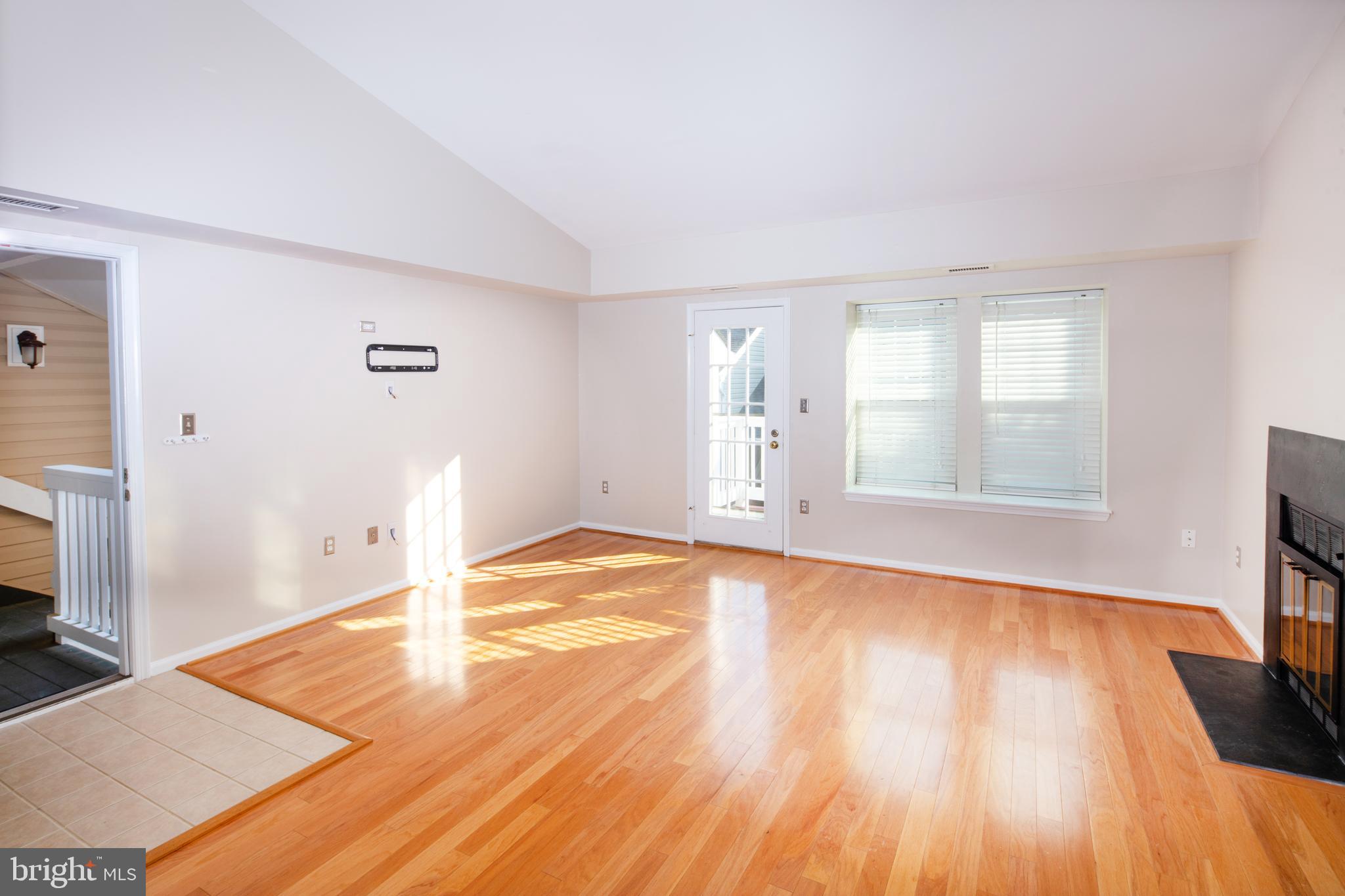 Living room is wired for wall mount TV