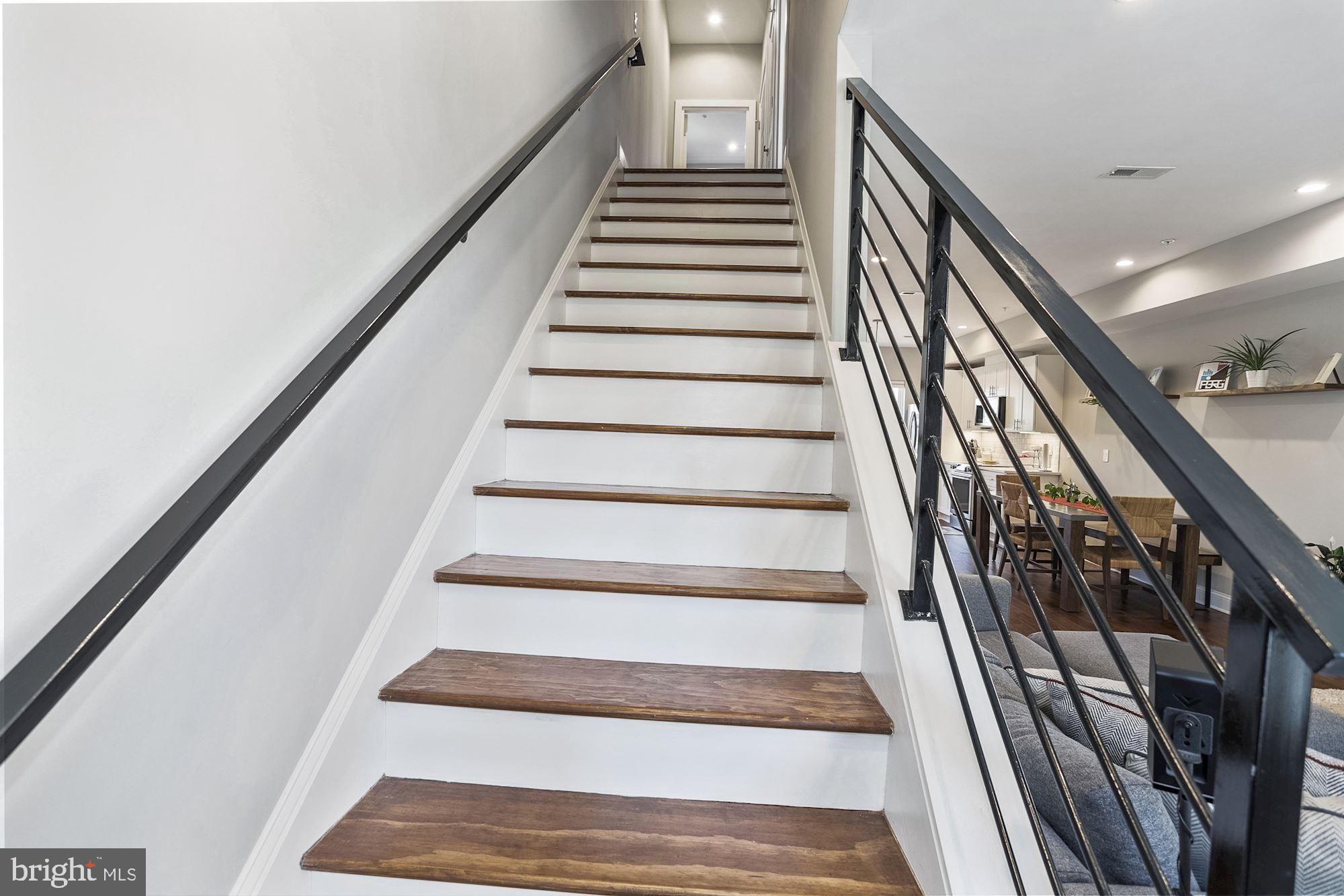 1105 7th Street Northeast, Unit 2 Washington, DC 20002 - Photo 13 of 33 Stairs to upper level