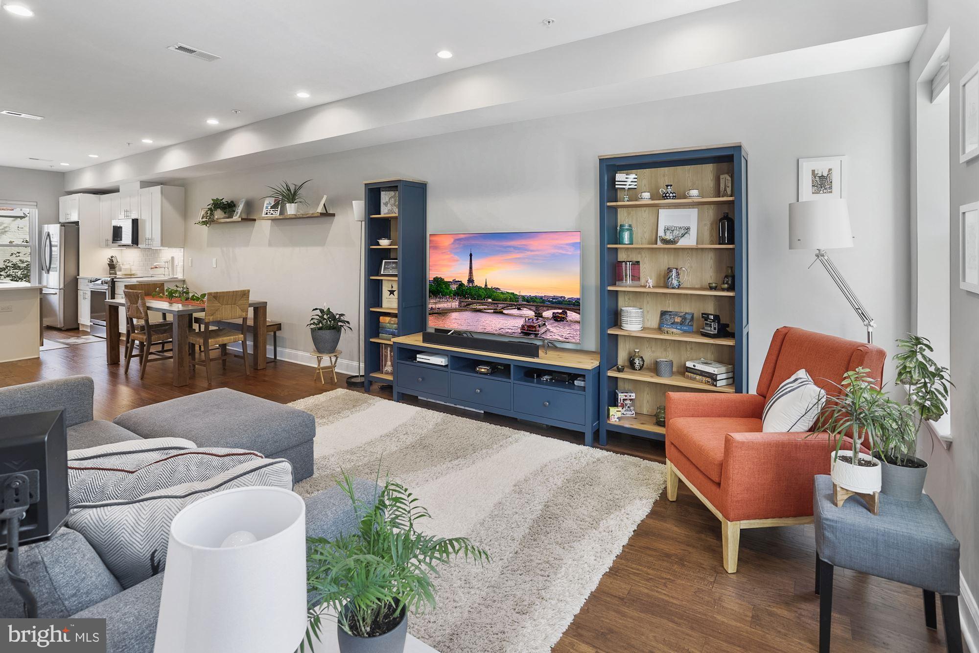 1105 7th Street Northeast, Unit 2 Washington, DC 20002 - Photo 3 of 33 Spacious open living area