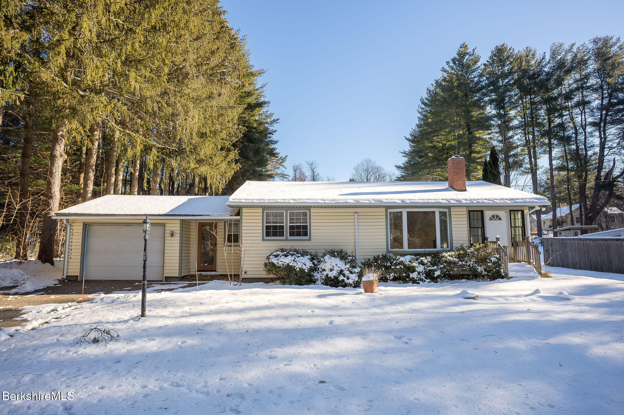 a front view of a house