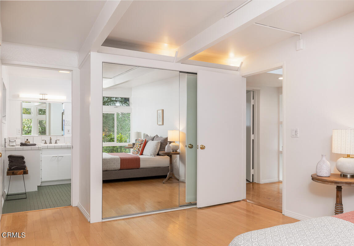 1707 Kaweah Drive Pasadena, CA 91105 - Photo 17 of 41 a bedroom with furniture and a balcony