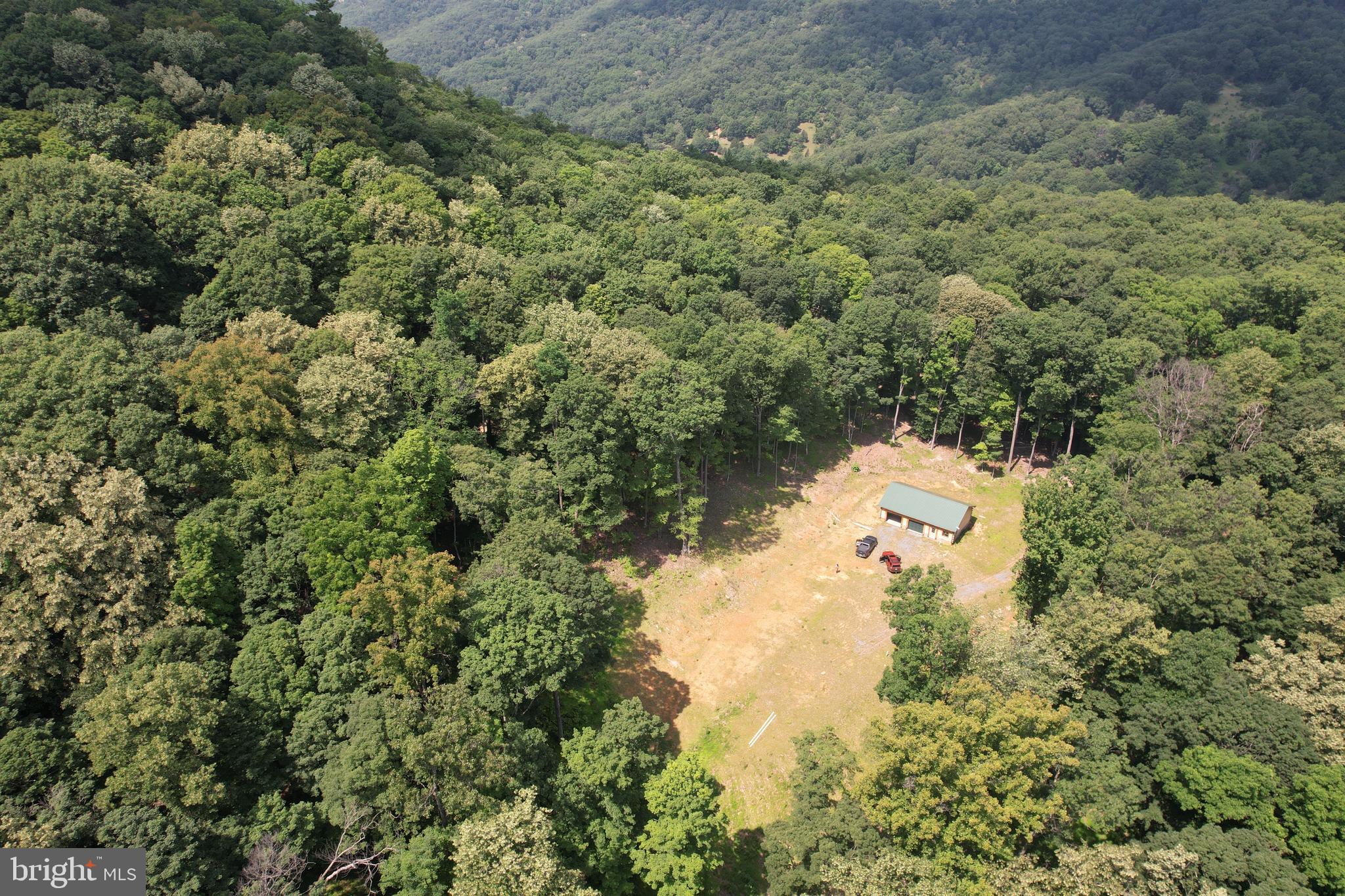 1079 Little Mountain Road Cabins, WV 26855 - Photo 2 of 50 a view of a wooden house with a yard