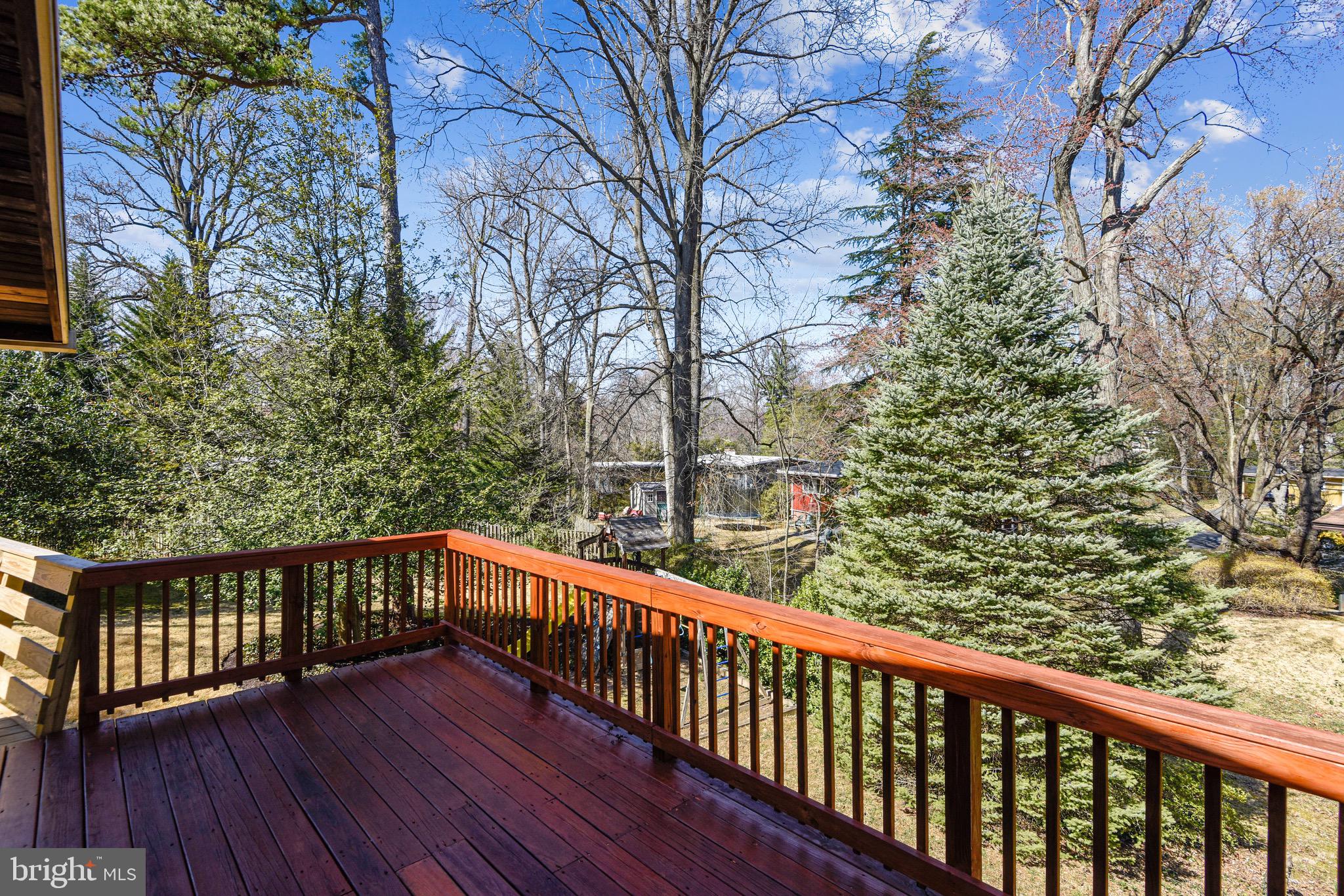 3003 Cedar Hill Road Falls Church, VA 22042 - Photo 32 of 40 Back deck overlooks backyard.