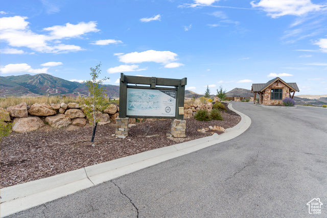 10677 North Reflection Ridge, Unit 1 Hideout, UT 84036 - Photo 36 of 41 Community sign featuring a mountain view