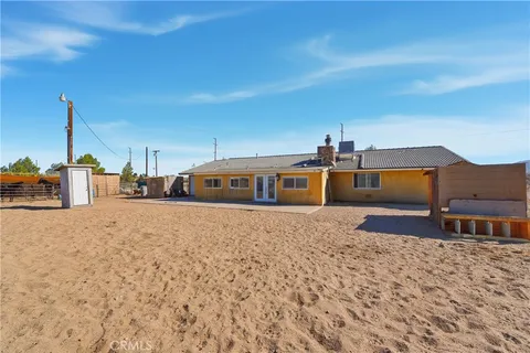 a front view of a house with large space