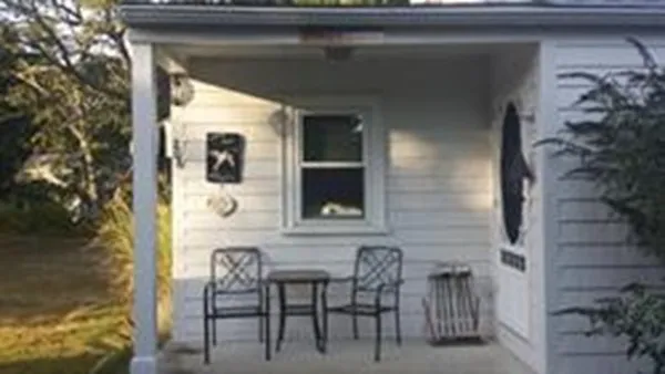 a view of a entryway door of the house