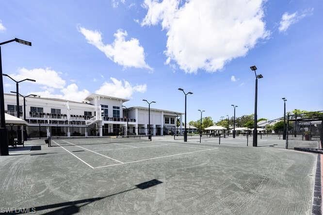 254 Edgemere Way East Naples, FL 34105 - Photo 37 of 41 View of tennis court featuring community basketball court