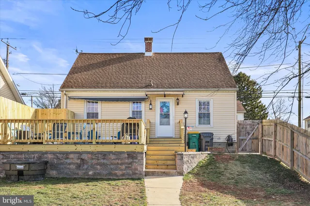 a view of a house with a patio