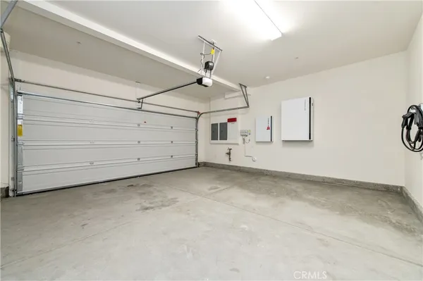 a view of a garage