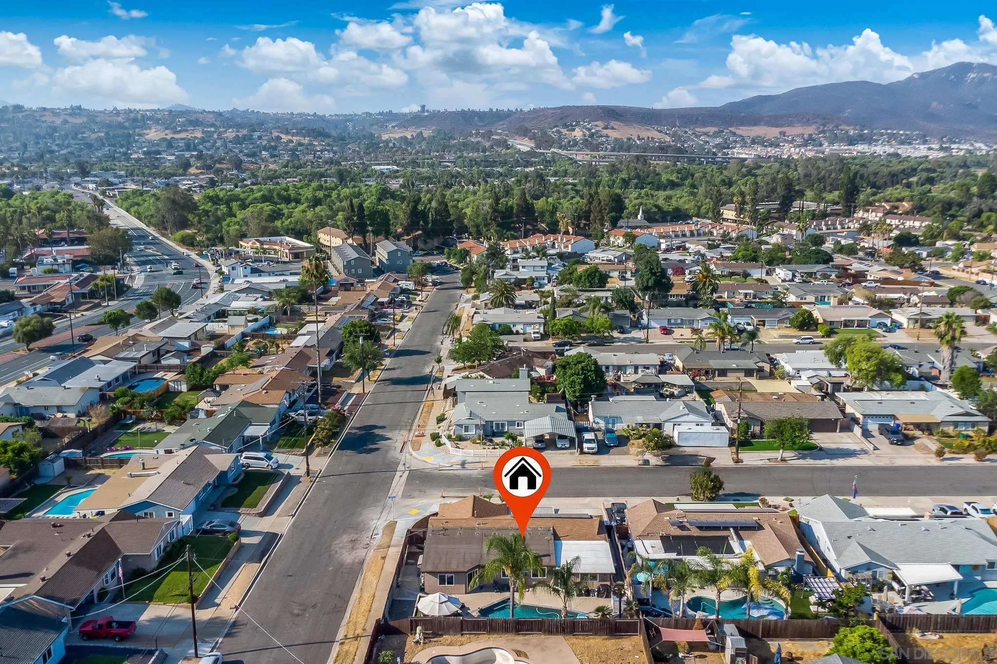 9276 Ruffin Road Santee, CA 92071 - Photo 38 of 40 an aerial view of a city