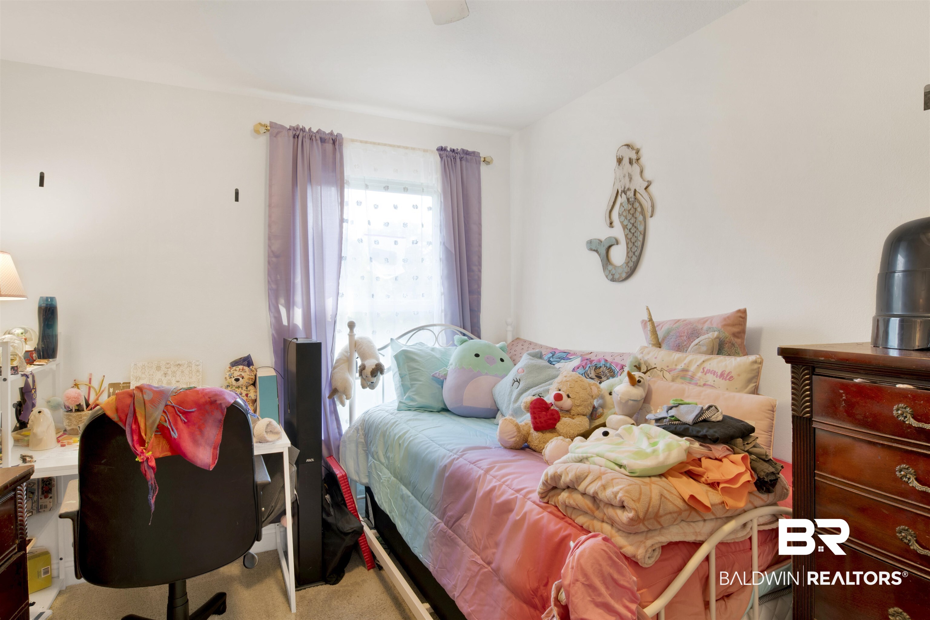 25806 Pollard Road, Unit 80 Daphne, AL 36526 - Photo 6 of 30 Bedroom featuring light colored carpet and a ceiling fan