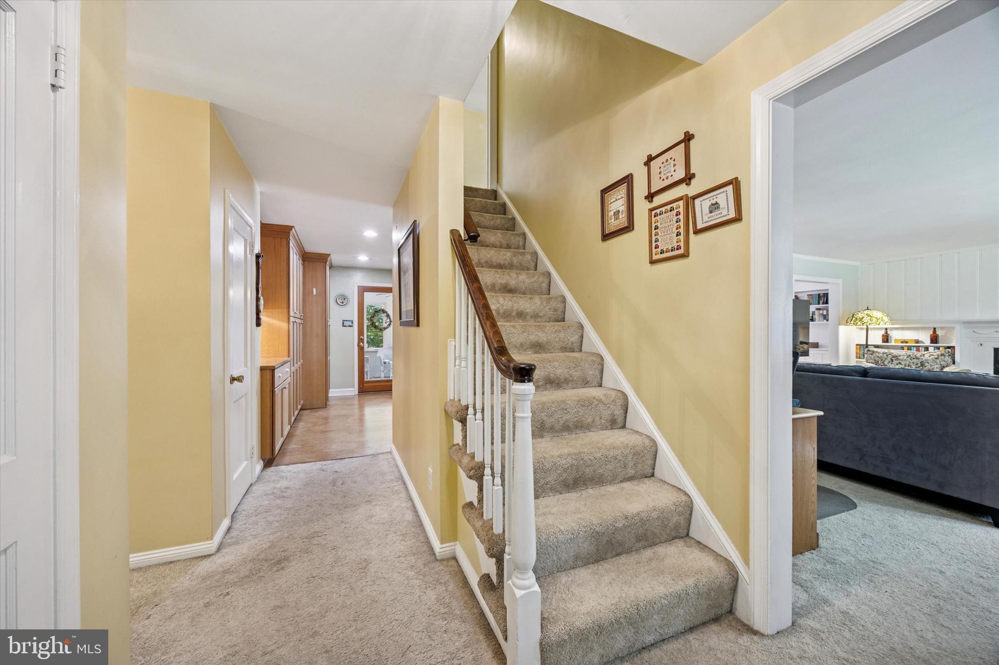 444 Kerr Lane Springfield, PA 19064 - Photo 4 of 35 a view of a hallway with windows and stairs