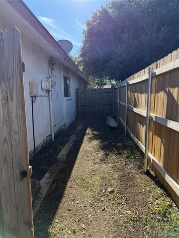 a backyard of a house