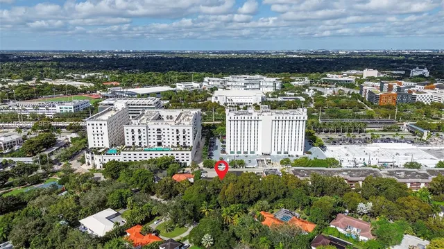 an aerial view of city