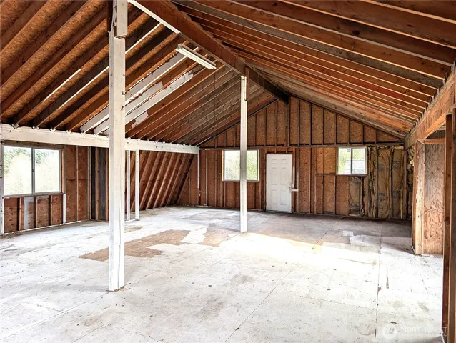 a house view with a garden space