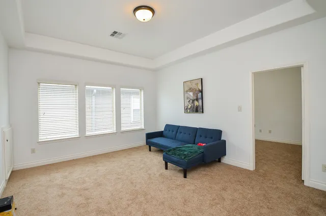 a bathroom with a sink vanity and a mirror