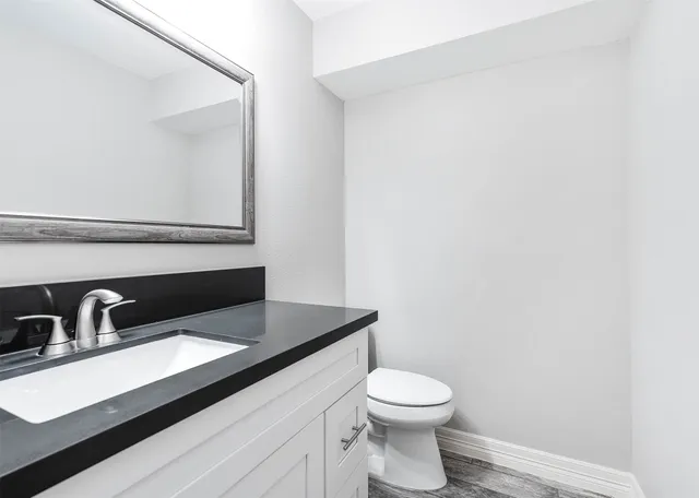 a bathroom with a sink and a toilet