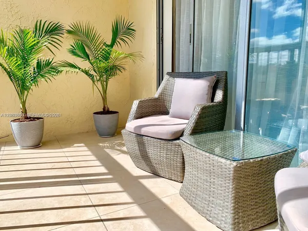 a view of front door