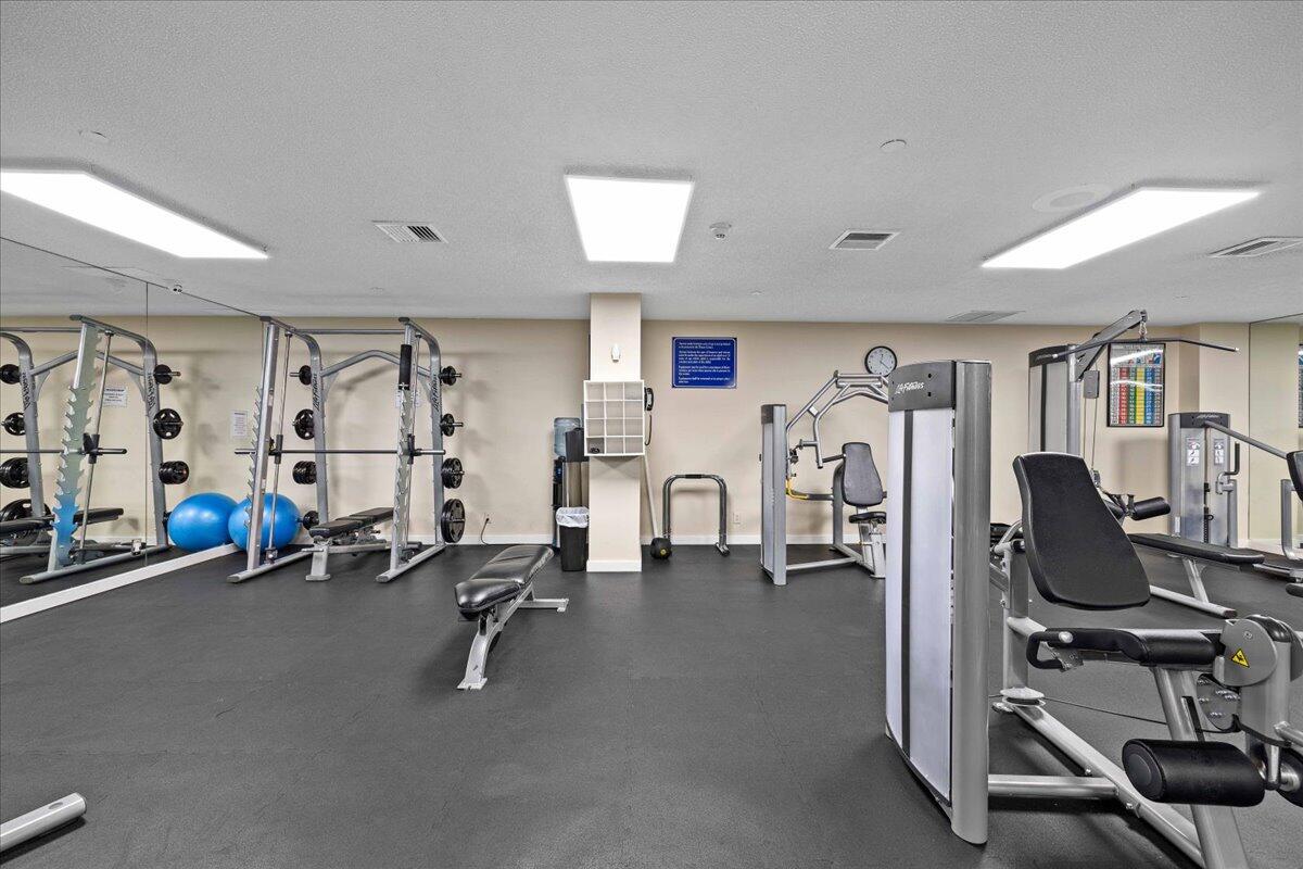 4000 North Ocean Drive, Unit 2004 Singer Island, FL 33404 - Photo 33 of 54 a view of a room with gym equipment