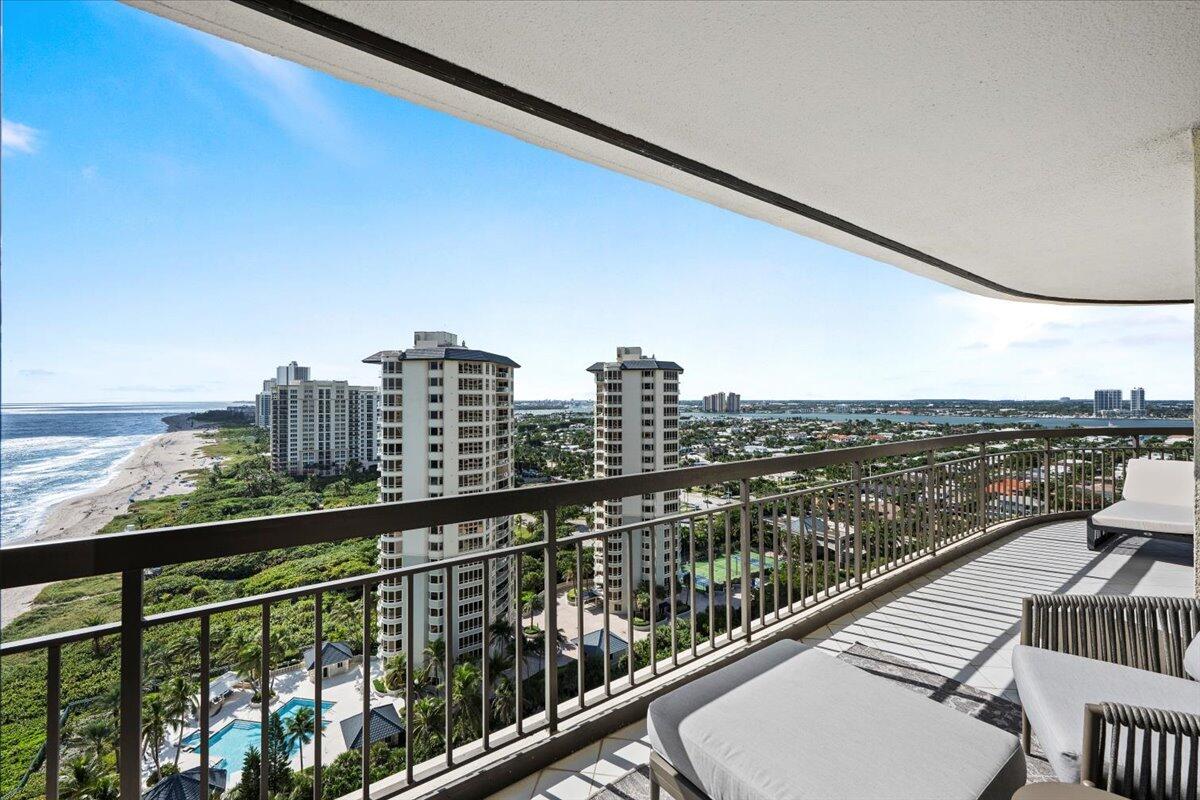 4000 North Ocean Drive, Unit 2004 Singer Island, FL 33404 - Photo 49 of 54 a view of a balcony with city view