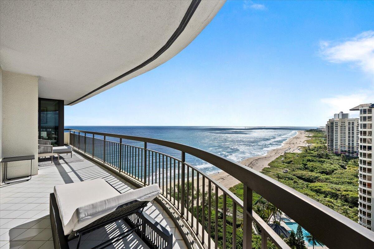 4000 North Ocean Drive, Unit 2004 Singer Island, FL 33404 - Photo 10 of 54 a view of balcony with furniture