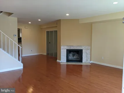 a view of a livingroom with a fireplace