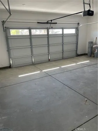 a view of a garage
