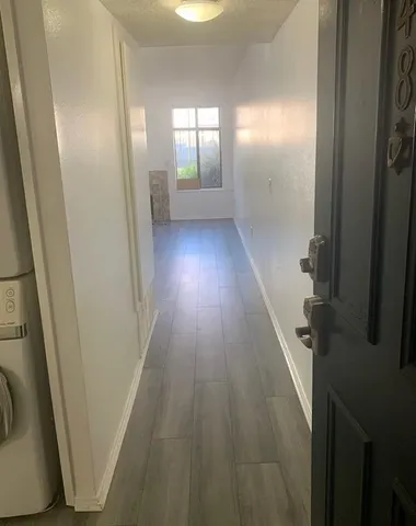 wooden floor in a gallery