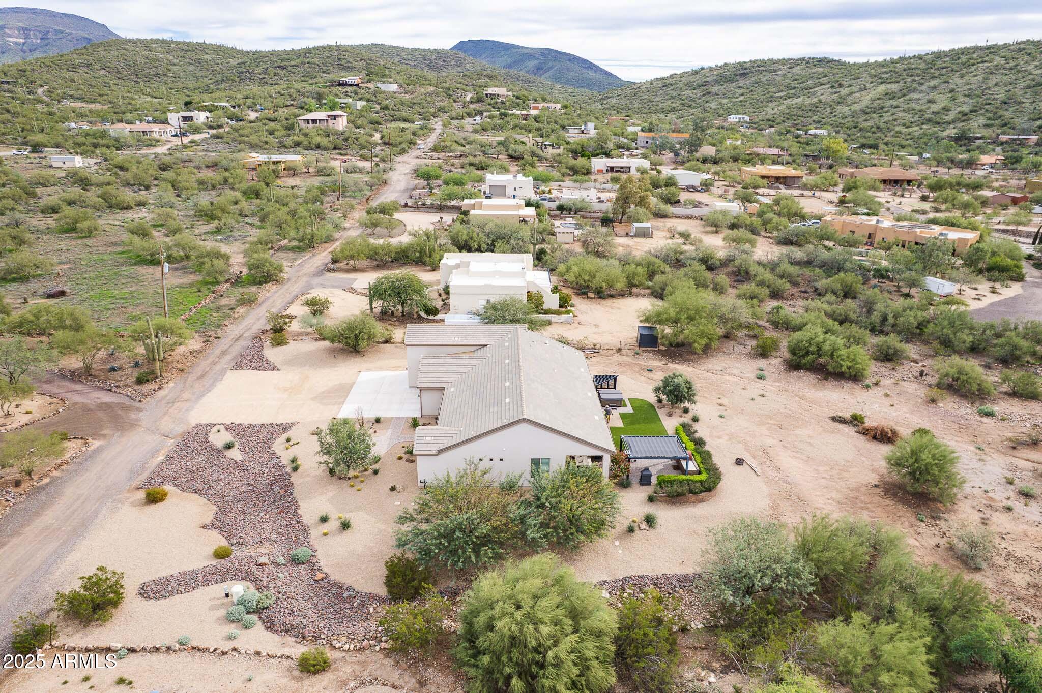 2049 East Gaffney Road New River, AZ 85087 - Photo 77 of 77 an aerial view of residential houses with outdoor space