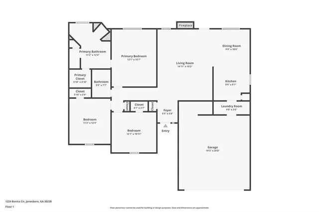 $259,000 | 1224 Bonita Circle, Jonesboro, GA 30238