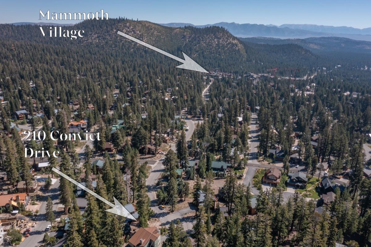 210 Convict Drive Mammoth Lakes, CA 93546 - Photo 2 of 46 a view of a house with a street