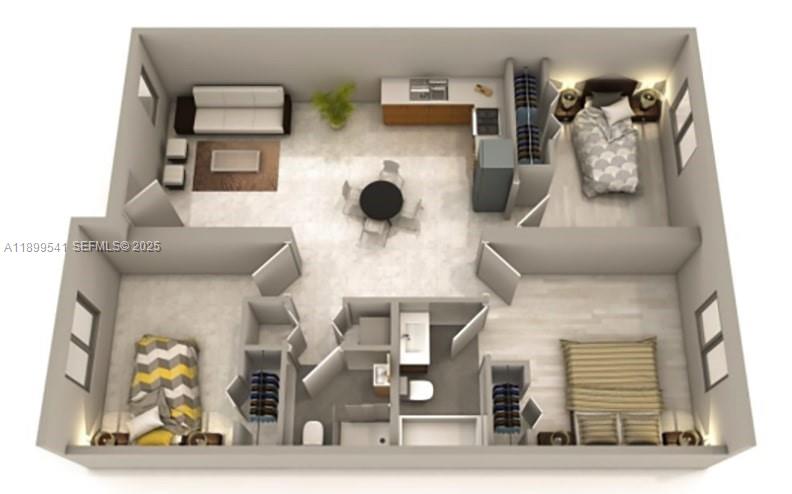 1744 Northwest 15th Street Miami, FL 33125 - Photo 3 of 7 a view of entryway and hall