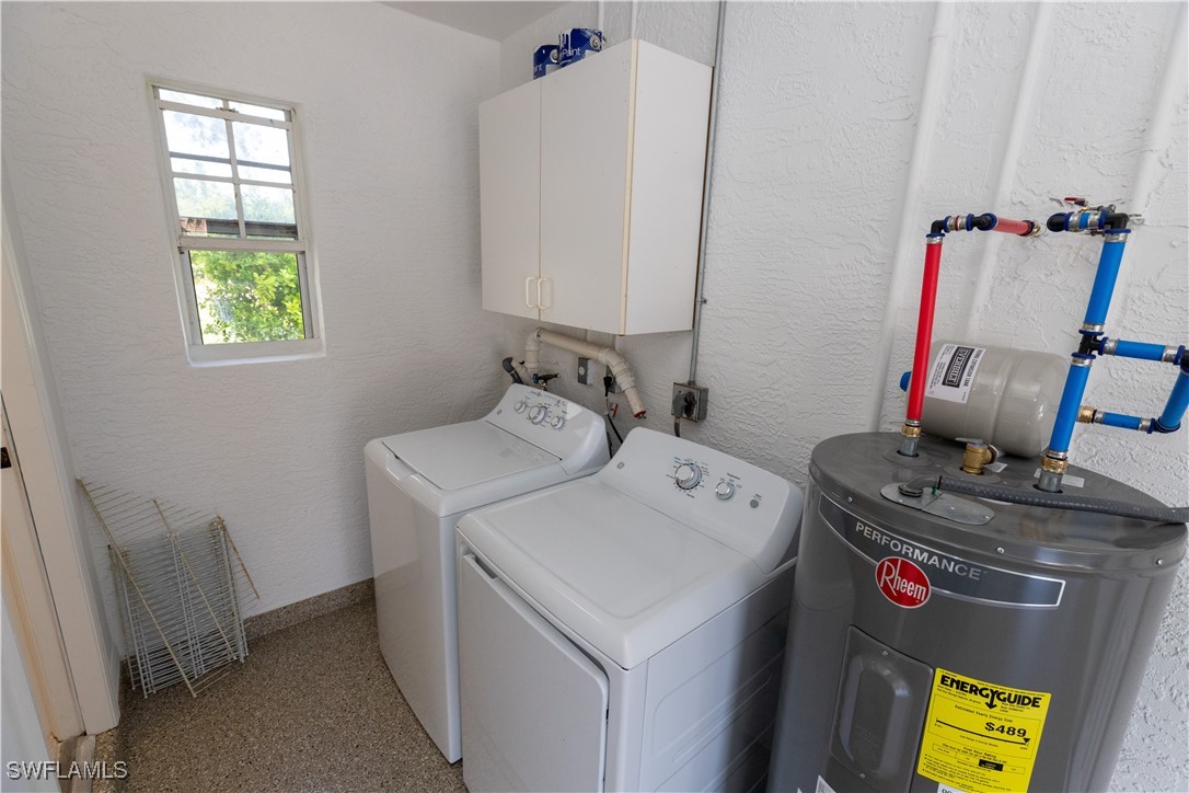 2170 Faliron Road North Fort Myers, FL 33917 - Photo 17 of 30 a utility room with dryer and washer