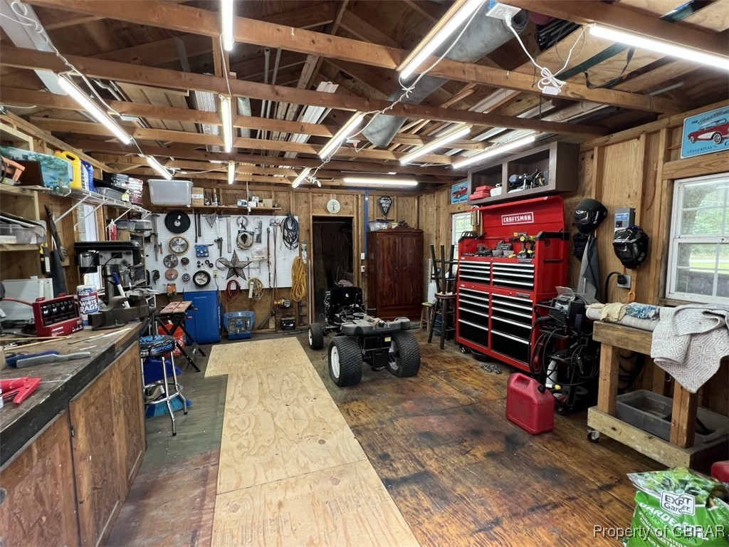 102 Mechams Cove Road Topping, VA 23169 - Photo 40 of 40 Miscellaneous room featuring a workshop area