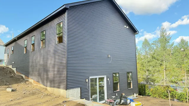 a view of a house with a balcony