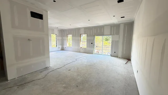 a view of a livingroom with a staircase