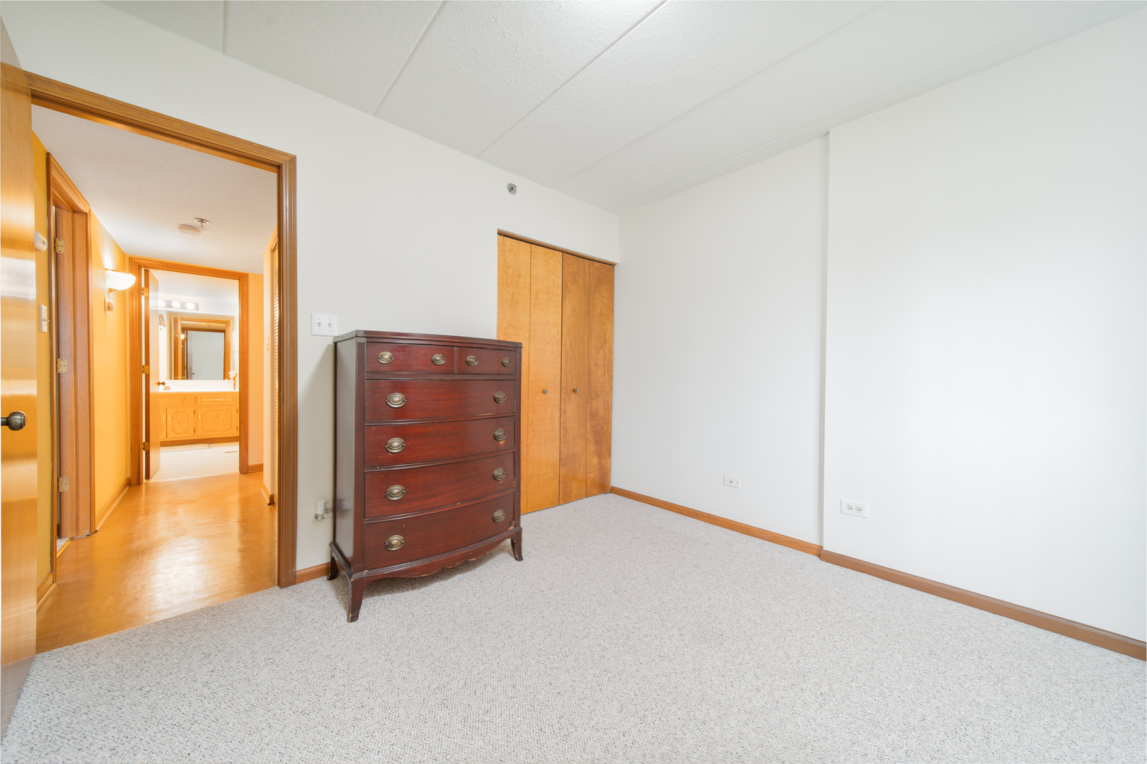 10640 Ridgeland Avenue, Unit 1C Chicago Ridge, IL 60415 - Photo 16 of 16 an empty room with windows and closet