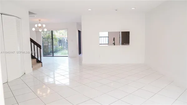 a view of an empty room