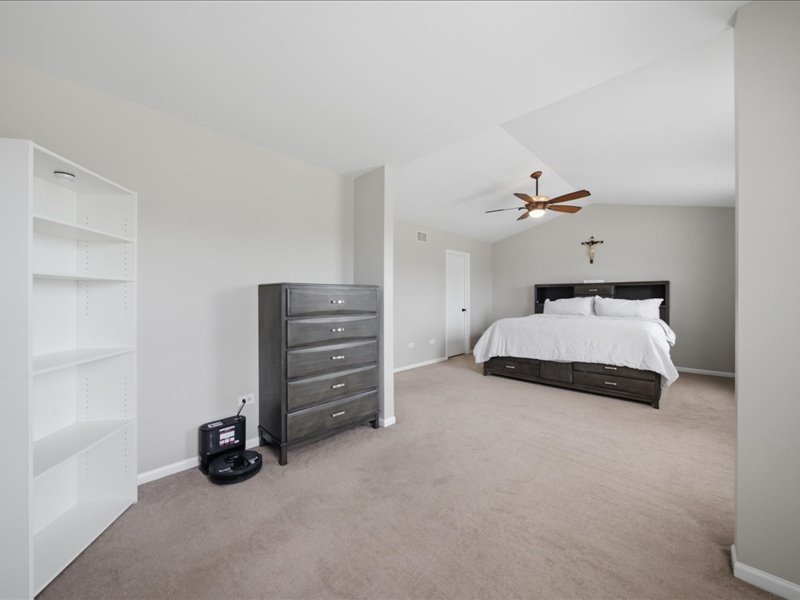 4201 Dillon Street Plano, IL 60545 - Photo 26 of 37 a spacious bedroom with a bed and a cabinets