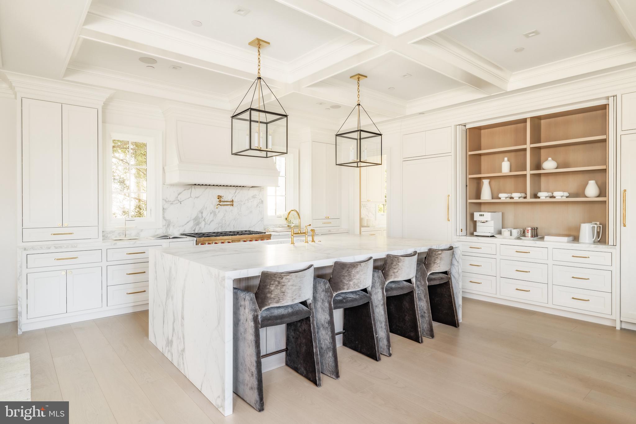 4939 Quebec Street Northwest Washington, DC 20016 - Photo 11 of 50 Expansive Kitchen Island w/Inset Seating & Storage