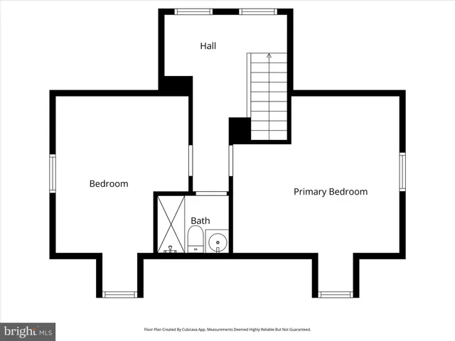 a picture of a bench in a white building