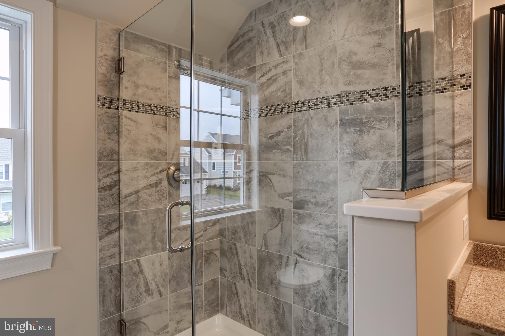 1033 Suffolk Drive Lititz, PA 17543 - Photo 44 of 45 Luxurious tile shower / frameless glass surround.