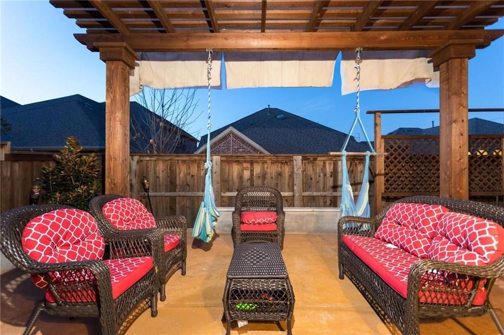 423 Palacio Street Irving, TX 75039 - Photo 4 of 18 View of patio / terrace with a pergola and outdoor lounge area